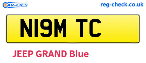 N19MTC are the vehicle registration plates.