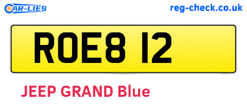 ROE812 are the vehicle registration plates.