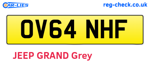 OV64NHF are the vehicle registration plates.