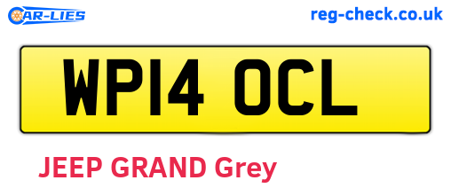 WP14OCL are the vehicle registration plates.