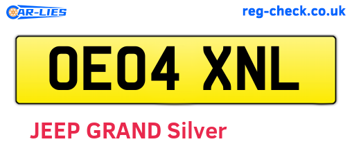 OE04XNL are the vehicle registration plates.