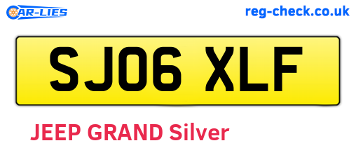 SJ06XLF are the vehicle registration plates.