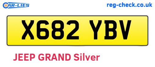 X682YBV are the vehicle registration plates.