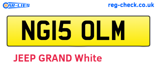 NG15OLM are the vehicle registration plates.