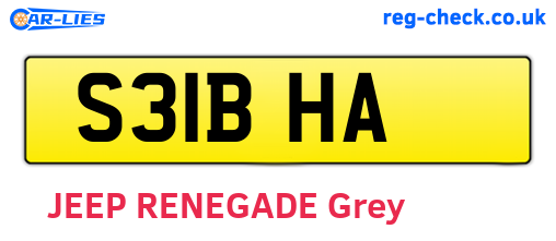 S31BHA are the vehicle registration plates.