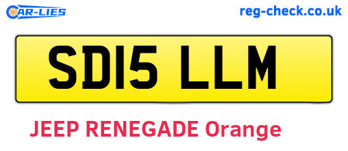 SD15LLM are the vehicle registration plates.