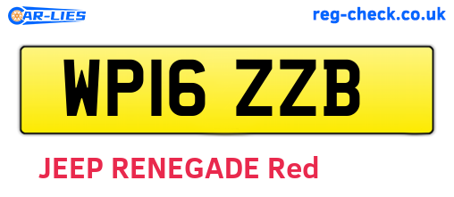 WP16ZZB are the vehicle registration plates.