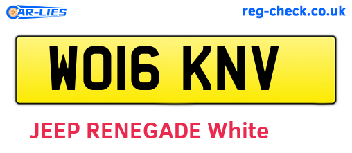 WO16KNV are the vehicle registration plates.