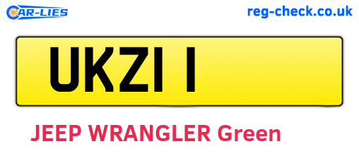 UKZ11 are the vehicle registration plates.