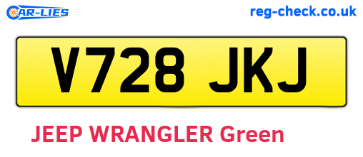 V728JKJ are the vehicle registration plates.