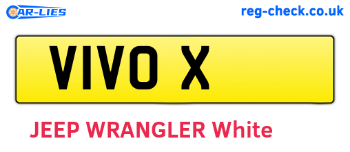 V1VOX are the vehicle registration plates.