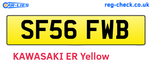 SF56FWB are the vehicle registration plates.