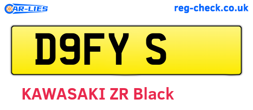 D9FYS are the vehicle registration plates.