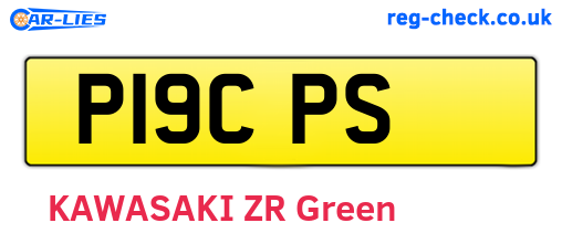 P19CPS are the vehicle registration plates.