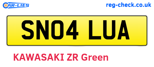 SN04LUA are the vehicle registration plates.