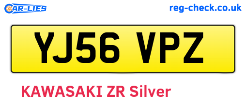 YJ56VPZ are the vehicle registration plates.