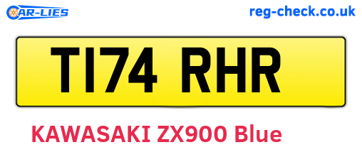 T174RHR are the vehicle registration plates.