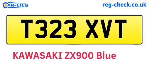 T323XVT are the vehicle registration plates.