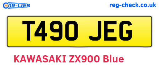 T490JEG are the vehicle registration plates.