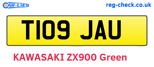 T109JAU are the vehicle registration plates.