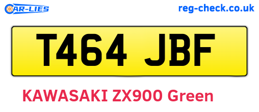 T464JBF are the vehicle registration plates.