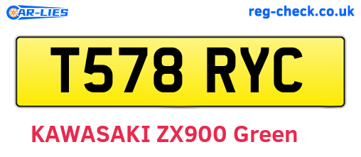T578RYC are the vehicle registration plates.