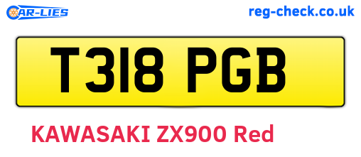 T318PGB are the vehicle registration plates.