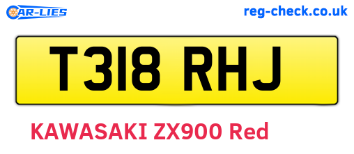 T318RHJ are the vehicle registration plates.
