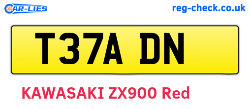 T37ADN are the vehicle registration plates.