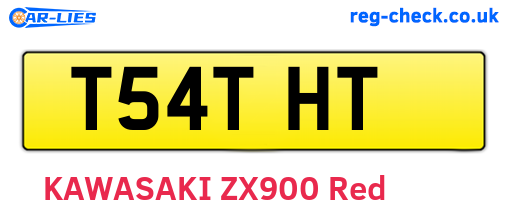 T54THT are the vehicle registration plates.