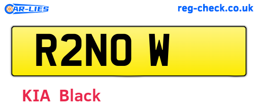 R2NOW are the vehicle registration plates.