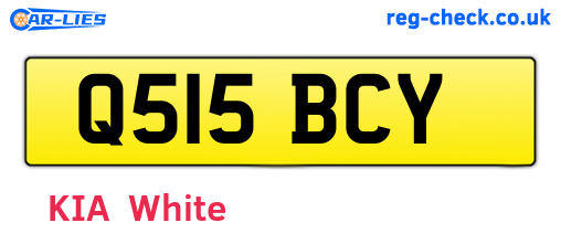 Q515BCY are the vehicle registration plates.