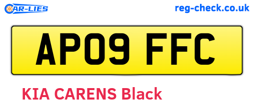 AP09FFC are the vehicle registration plates.