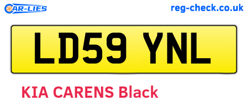 LD59YNL are the vehicle registration plates.