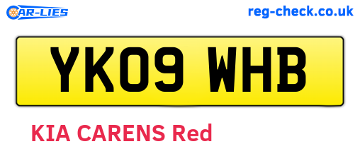 YK09WHB are the vehicle registration plates.