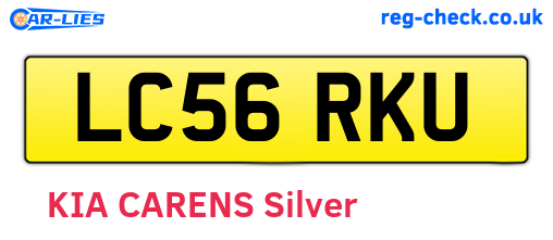 LC56RKU are the vehicle registration plates.