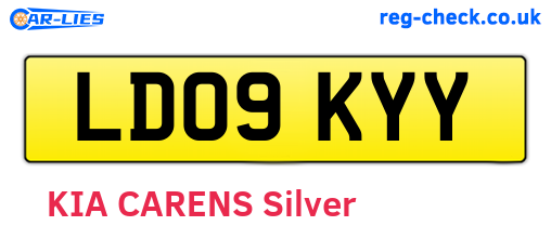 LD09KYY are the vehicle registration plates.
