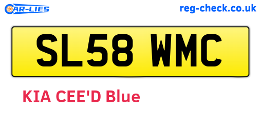 SL58WMC are the vehicle registration plates.