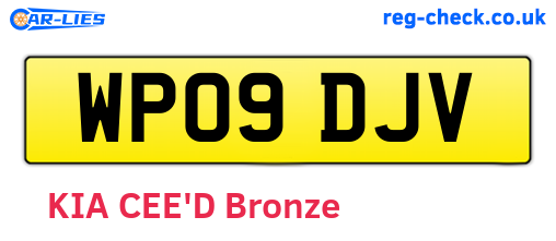 WP09DJV are the vehicle registration plates.