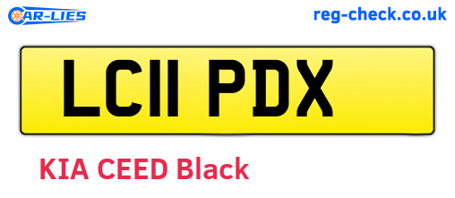 LC11PDX are the vehicle registration plates.
