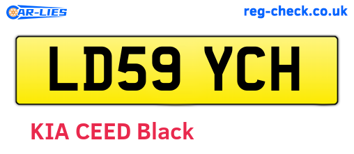 LD59YCH are the vehicle registration plates.