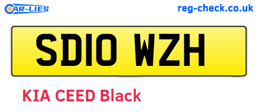 SD10WZH are the vehicle registration plates.