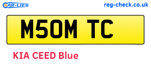 M50MTC are the vehicle registration plates.