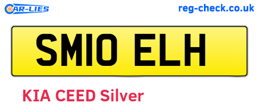 SM10ELH are the vehicle registration plates.
