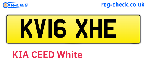 KV16XHE are the vehicle registration plates.