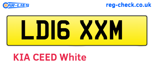 LD16XXM are the vehicle registration plates.
