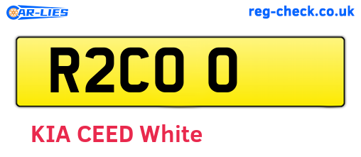 R2COO are the vehicle registration plates.