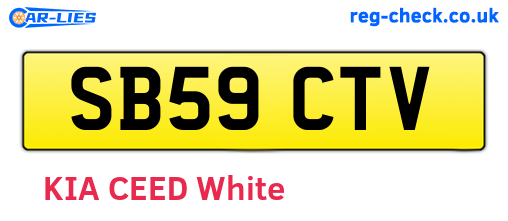 SB59CTV are the vehicle registration plates.