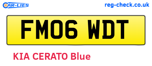 FM06WDT are the vehicle registration plates.