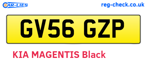 GV56GZP are the vehicle registration plates.